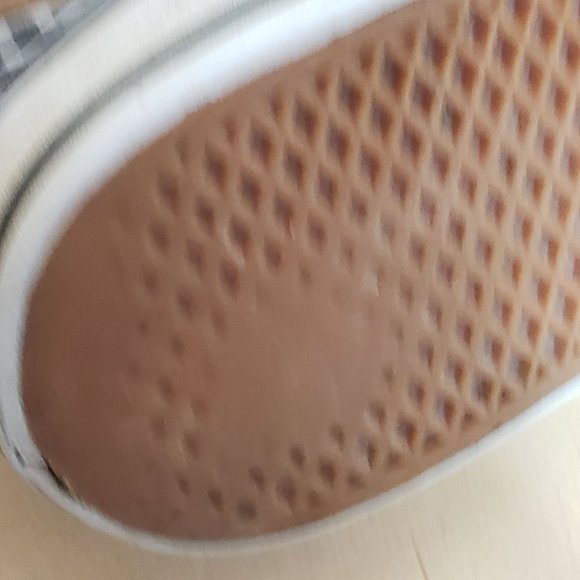 Vintage Vans Black White Lace Up Low Top Worn Spots On Sole Wmns 10 Plaid Check - Picture 11 of 12